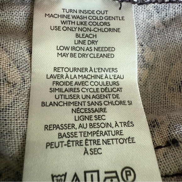 Anthropologie Linen Utility Jogger Multi Fall Color Patterned Joggers Boho Small - Picture 8 of 16